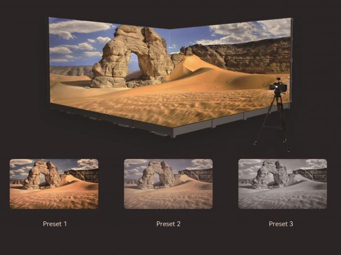 วอล์ดวิดีโอในห้องแบบนวัตกรรมสําหรับการผลิตหนัง Background Reactive Real-Time สําหรับประสบการณ์การถ่ายภาพที่เรียบร้อย 5