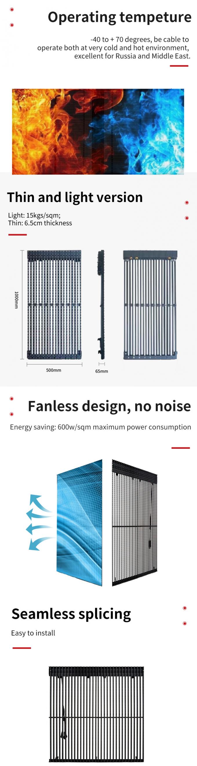 หน้าจอ LED ใส หน้าจอกระจกใส หน้าจอ LED ใส ผนังวิดีโอ โฟกสติก พานีล ความสว่างสูงจอ LED 1