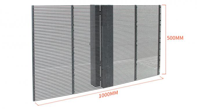 3.91-7.82mm Pixel Pitch Transparent LED Display Screen ด้วยความโปร่งใส 75% สําหรับระยะทางการดู 5-100m 0
