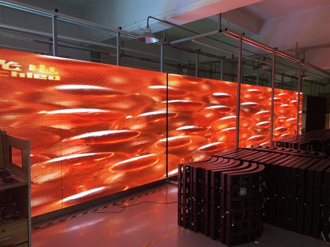 LED 3 มิติโปร่งกระจกกระจกกระจก LED โปร่งโฆษณาในบ้าน โปร่ง LED ในบ้าน 1