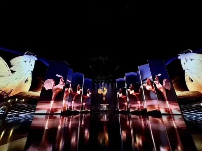 แผงหน้าจอแสดงผลวิดีโอ LED บางเฉียบสำหรับโบสถ์ COB กันน้ำในร่ม พิกเซลขนาดเล็ก P0.6 P0.7 P0.9 P1.25 2