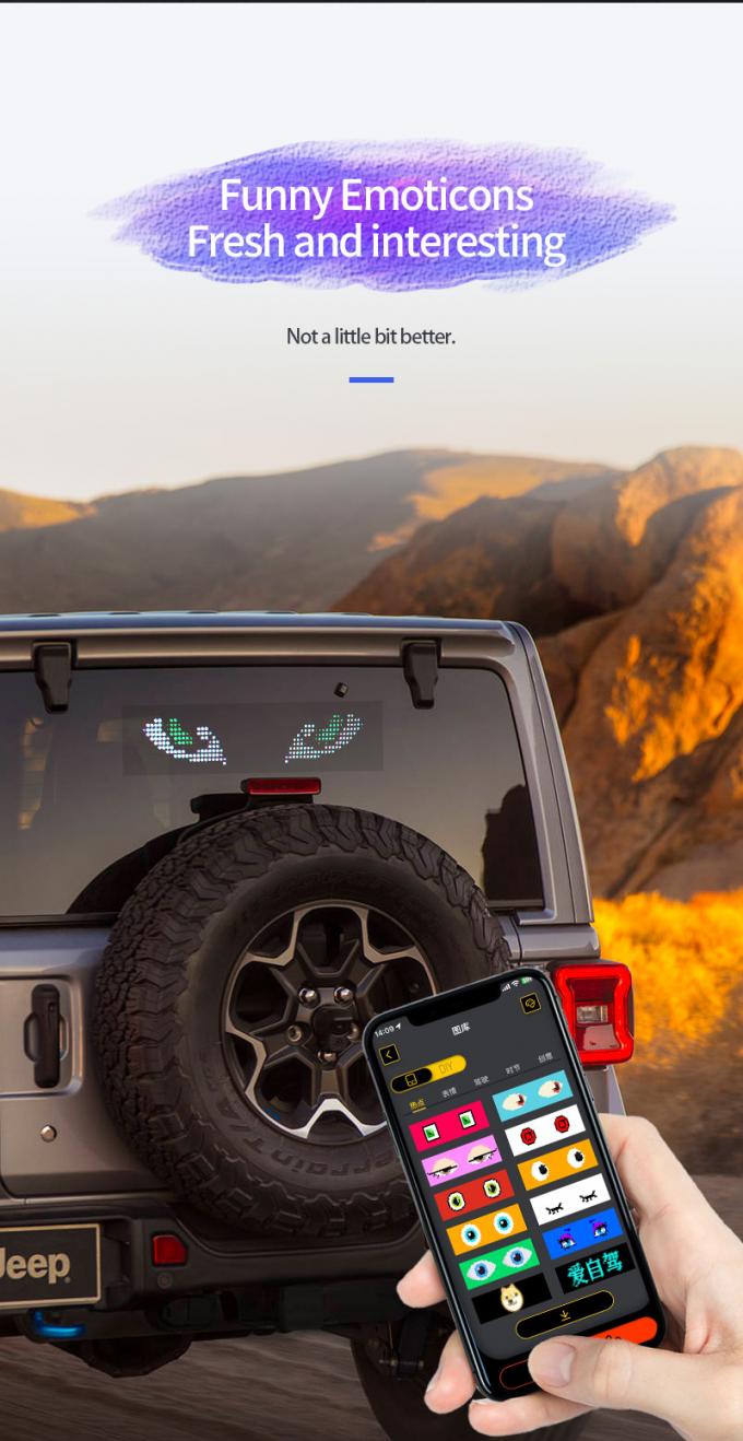 จอป้ายรถยนต์ LED 16 * 64 โปรแกรมได้ USB 5V RGB รูปแบบการเคลื่อนไหวข้อความ DIY กระดานเลื่อน Remote Control โฆษณาจอ LED 3