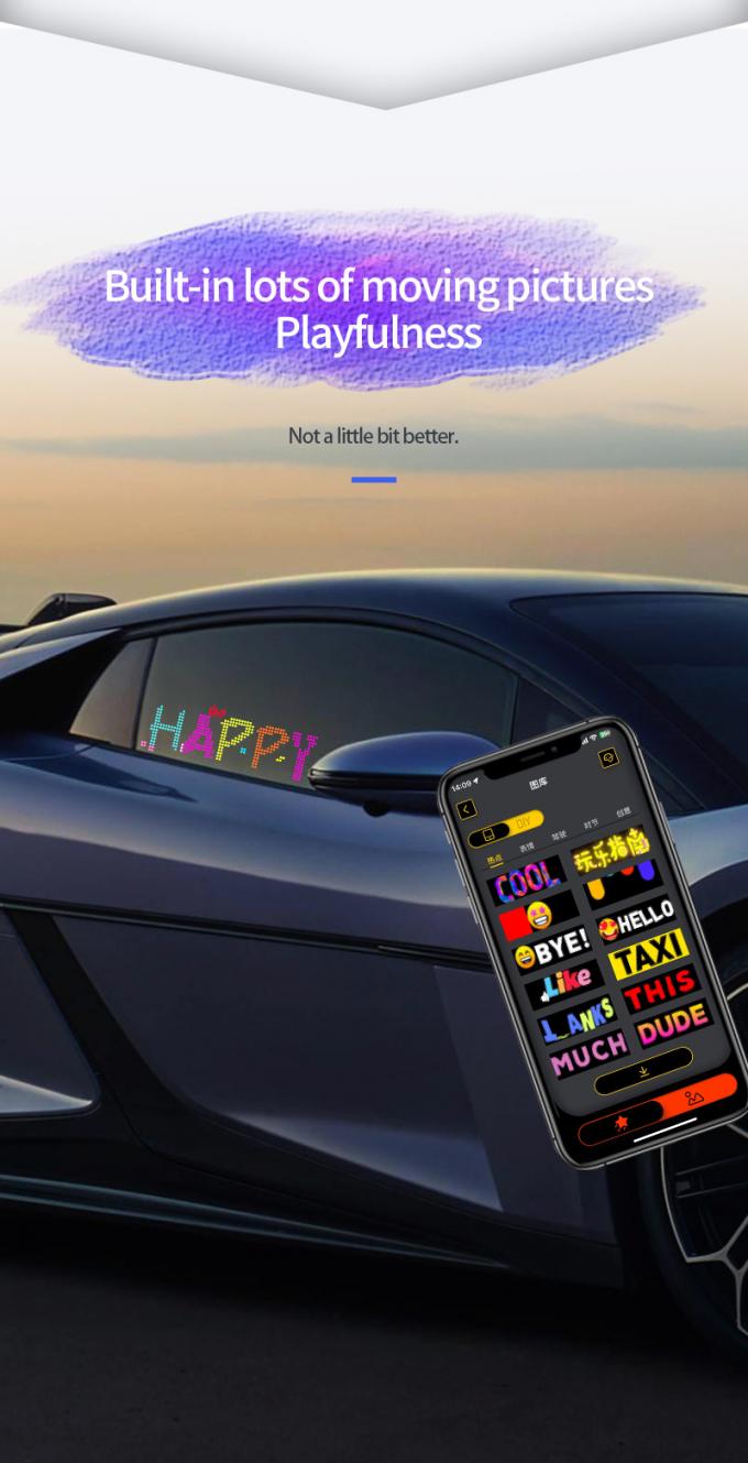 จอป้ายรถยนต์ LED 16 * 64 โปรแกรมได้ USB 5V RGB รูปแบบการเคลื่อนไหวข้อความ DIY กระดานเลื่อน Remote Control โฆษณาจอ LED 2