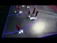 สีเต็ม อินเตอร์เอกทีฟ ดิจิตอล ดันซ์ LED ดิน Tile Screen