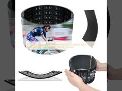 P1.5 P2.5 P4 Led Soft Screen Indoor Outdoor Led Curved Soft Vertical Flexible Ads Display Screen สกรีนแสดงโฆษณาแบบนุ่มนวล